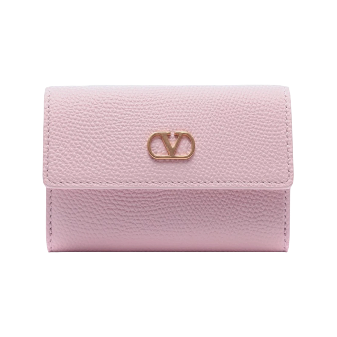 7W2P0AS7 SNP 16Q 25F [25% 쿠폰] Valentino Vlogo Signature Bi-Fold Wallet Pink
