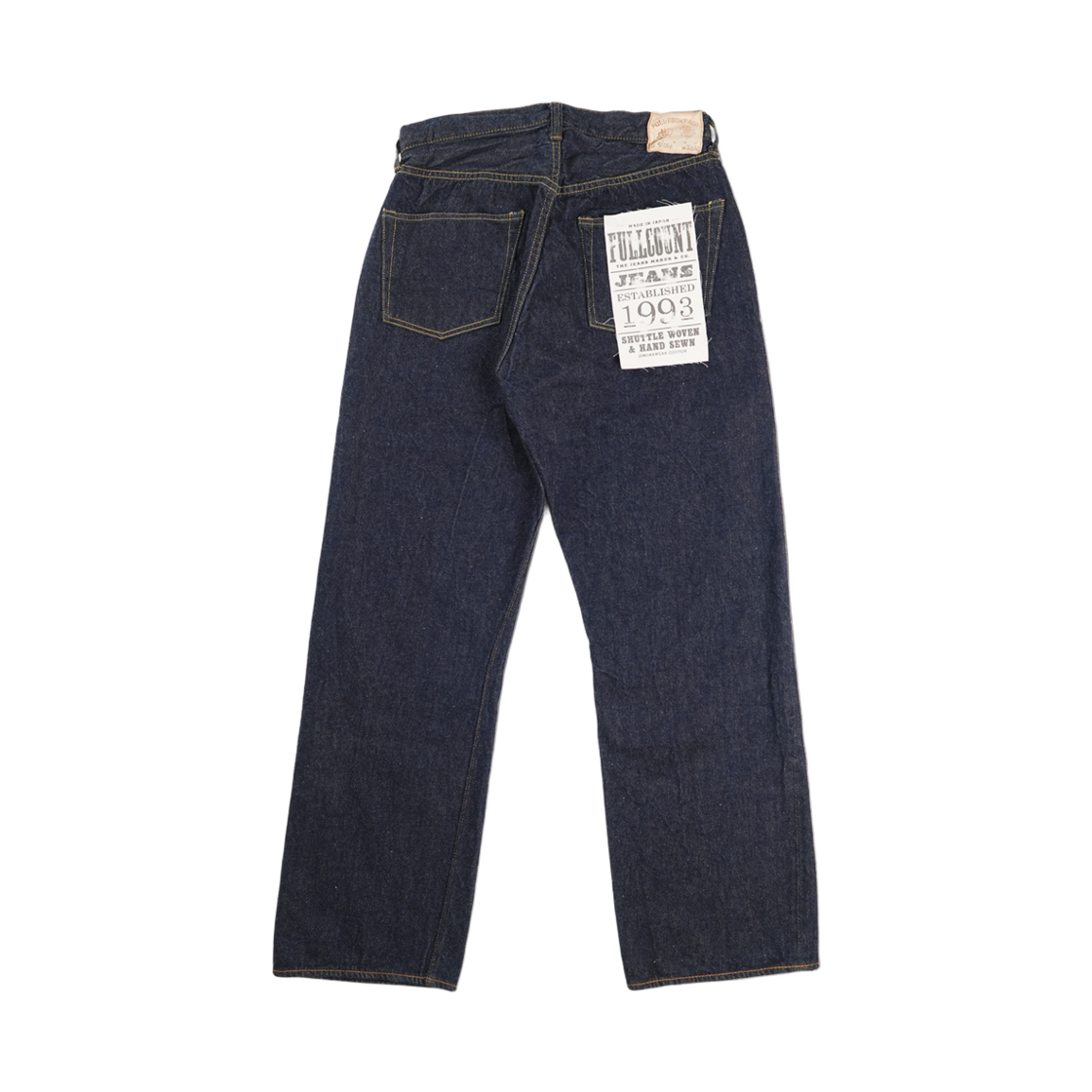 풀카운트 0105H 와이드 오가닉 코튼 셀비지 데님 팬츠 인디고 블루(Fullcount 0105H Wide Organic Cotton Selvedge Denim Pants Indigo Blue) - 2