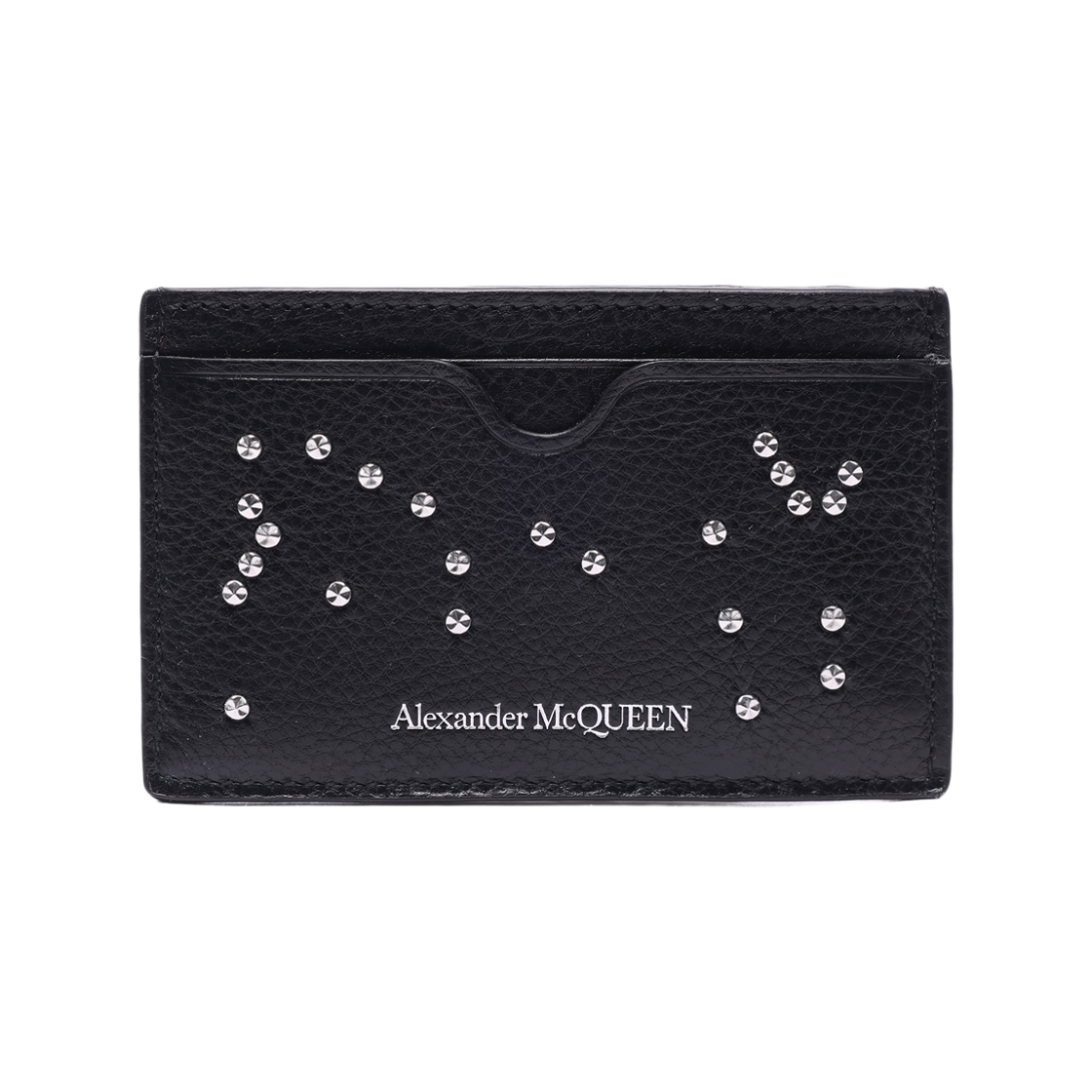 550820_1ACYN_1000_22S [25% 쿠폰] Alexander McQueen Studded Card Holder Black
