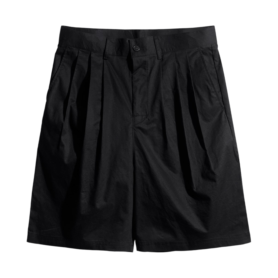 HYSP4556_Black_291 PERSTEP Dane Three Tuck Hlaf Pants Black HYSP4556