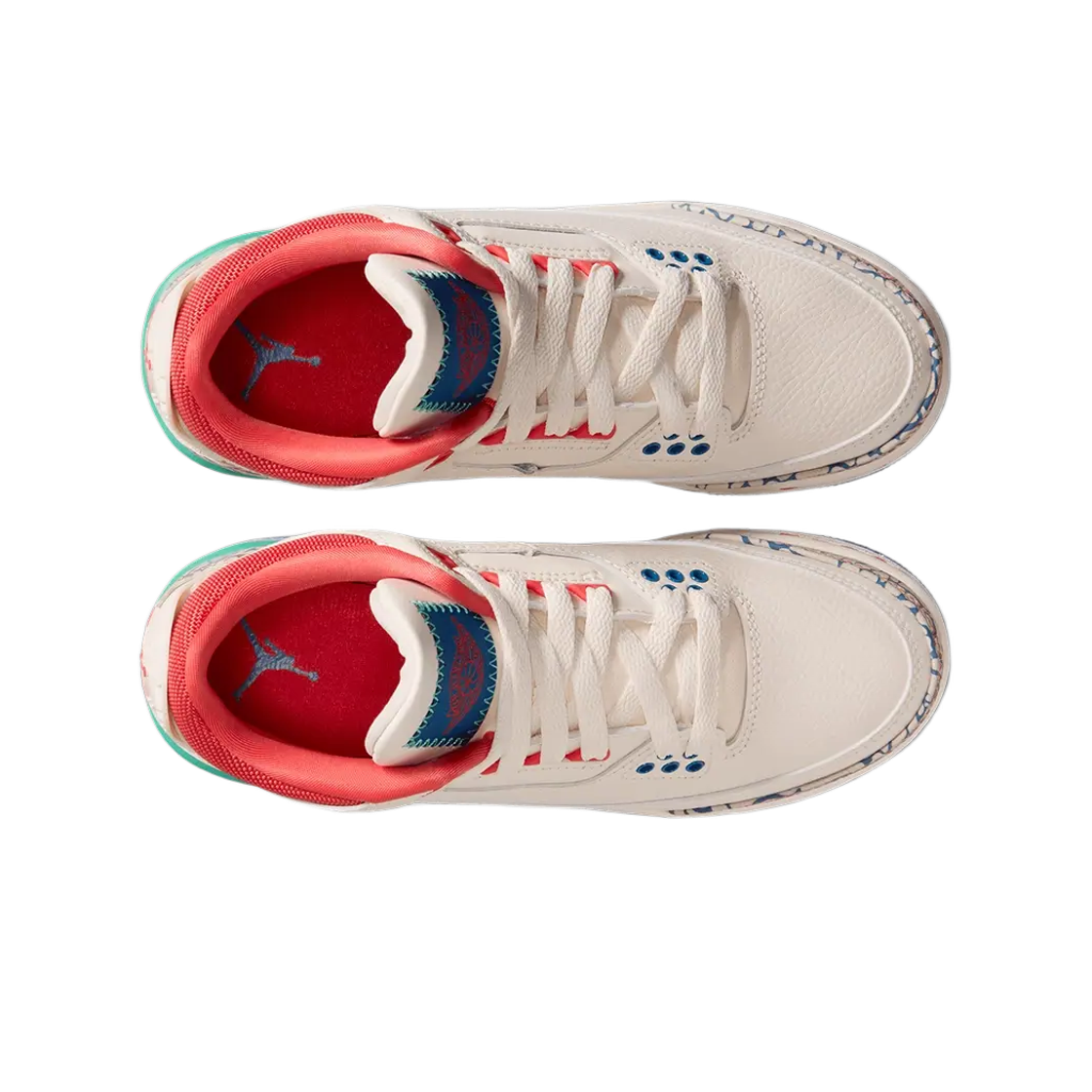 (GS) 조던 3 초크 트랙 레드((GS) Jordan 3 Chalk Track Red) - 2