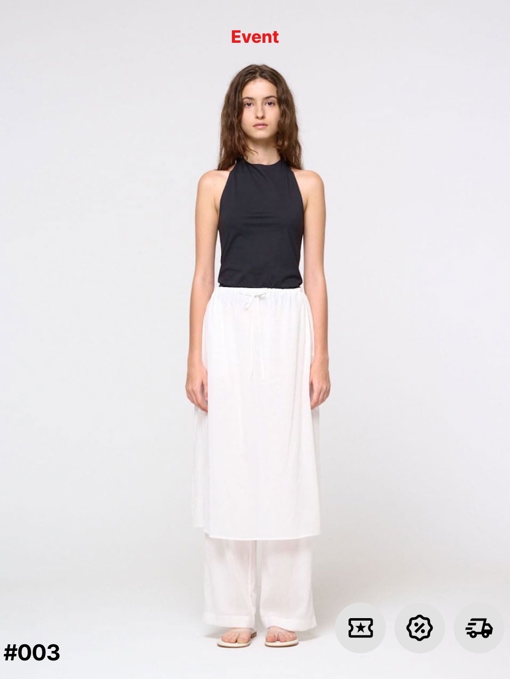 AKRYL Fruits Icon Tank White - 26FW, [KREAM 단독] Cou Cou Intimates Women The Picot Tank Regular White - 26SS 착용 스타일 - 4