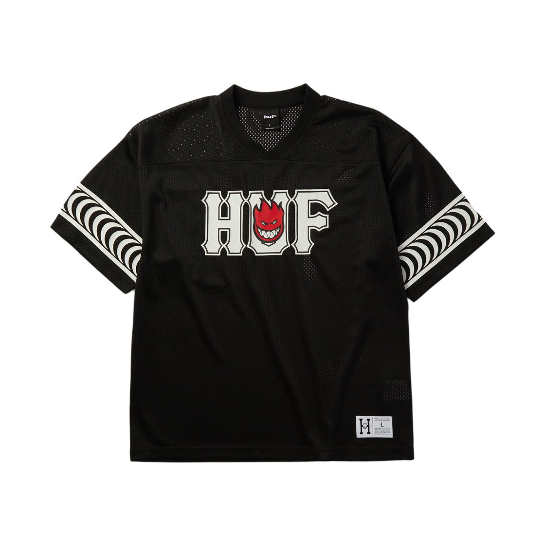 허프 x 스핏파이어 엔드 존 저지 블랙(HUF x Spitfire End Zone Jersey Black)