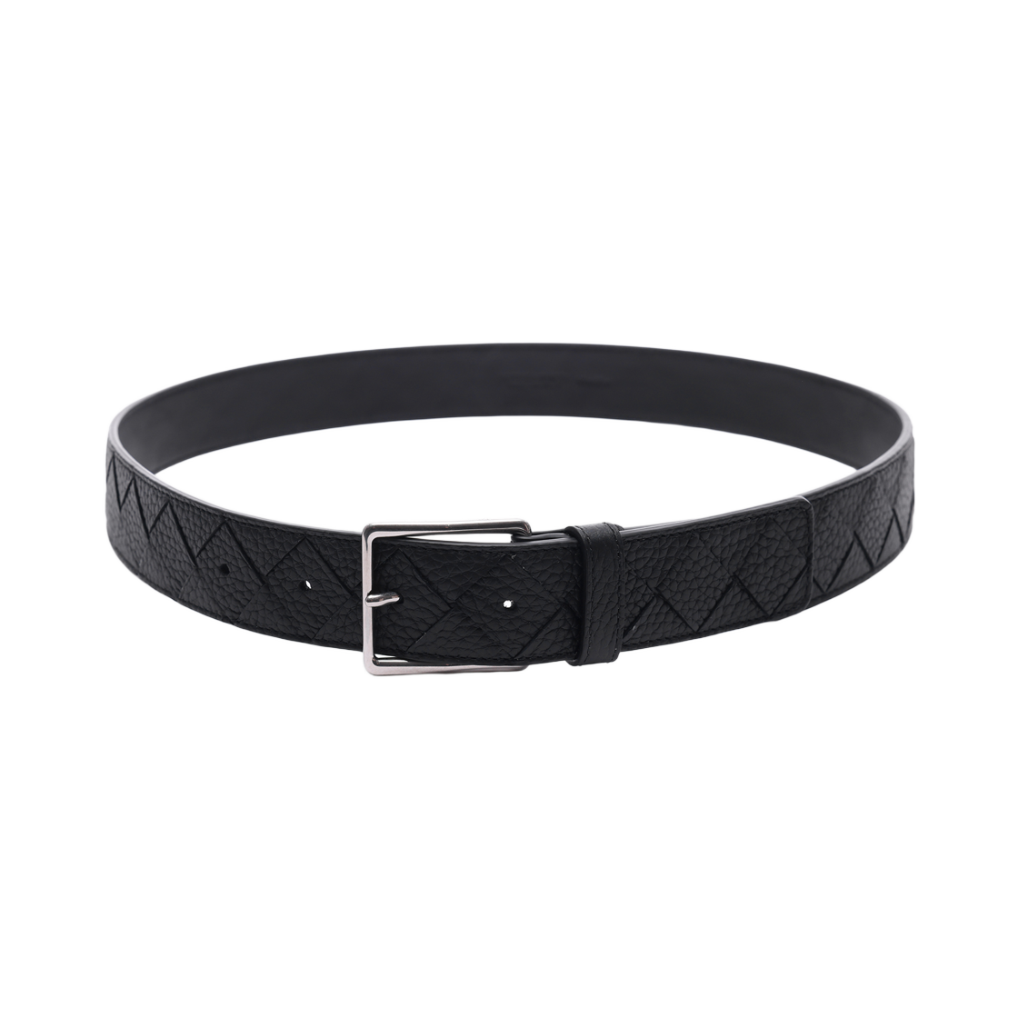 855893 V5I51 8803 26S [25% 쿠폰] Bottega Veneta Intrecciato Belt Black