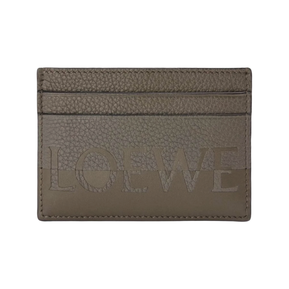 C314322X01_4158_22S [25% 쿠폰] Loewe Signature Plain Card Holder in Calfskin Khaki Green Orange