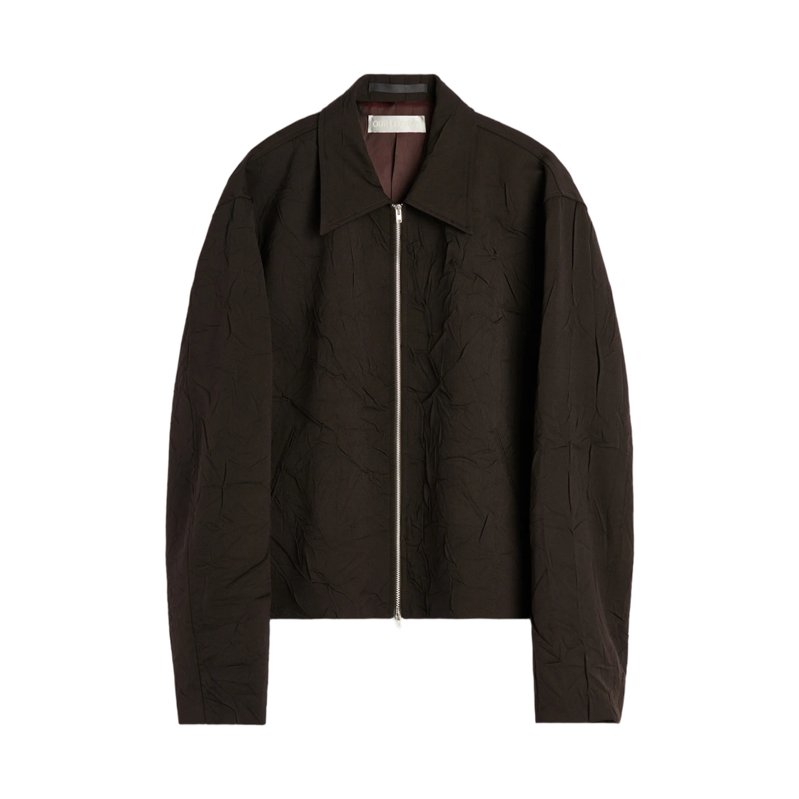 M4260MOB Our Legacy Mini Jacket Obscura Brown Imprint Wool