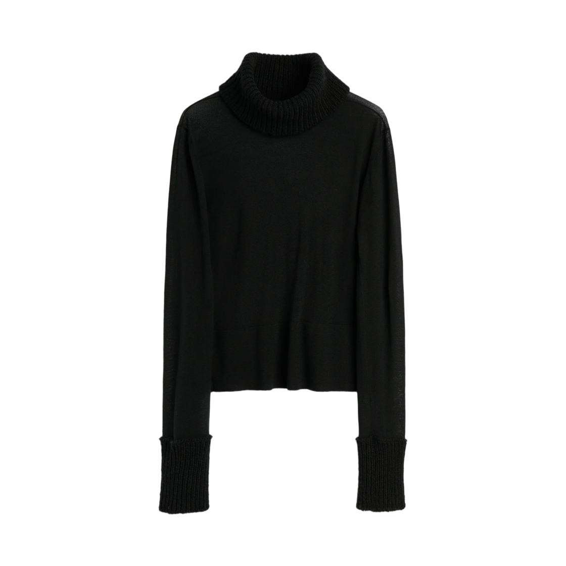 W4263IB (W) Our Legacy Inverse Turtleneck Black Superfine Merino