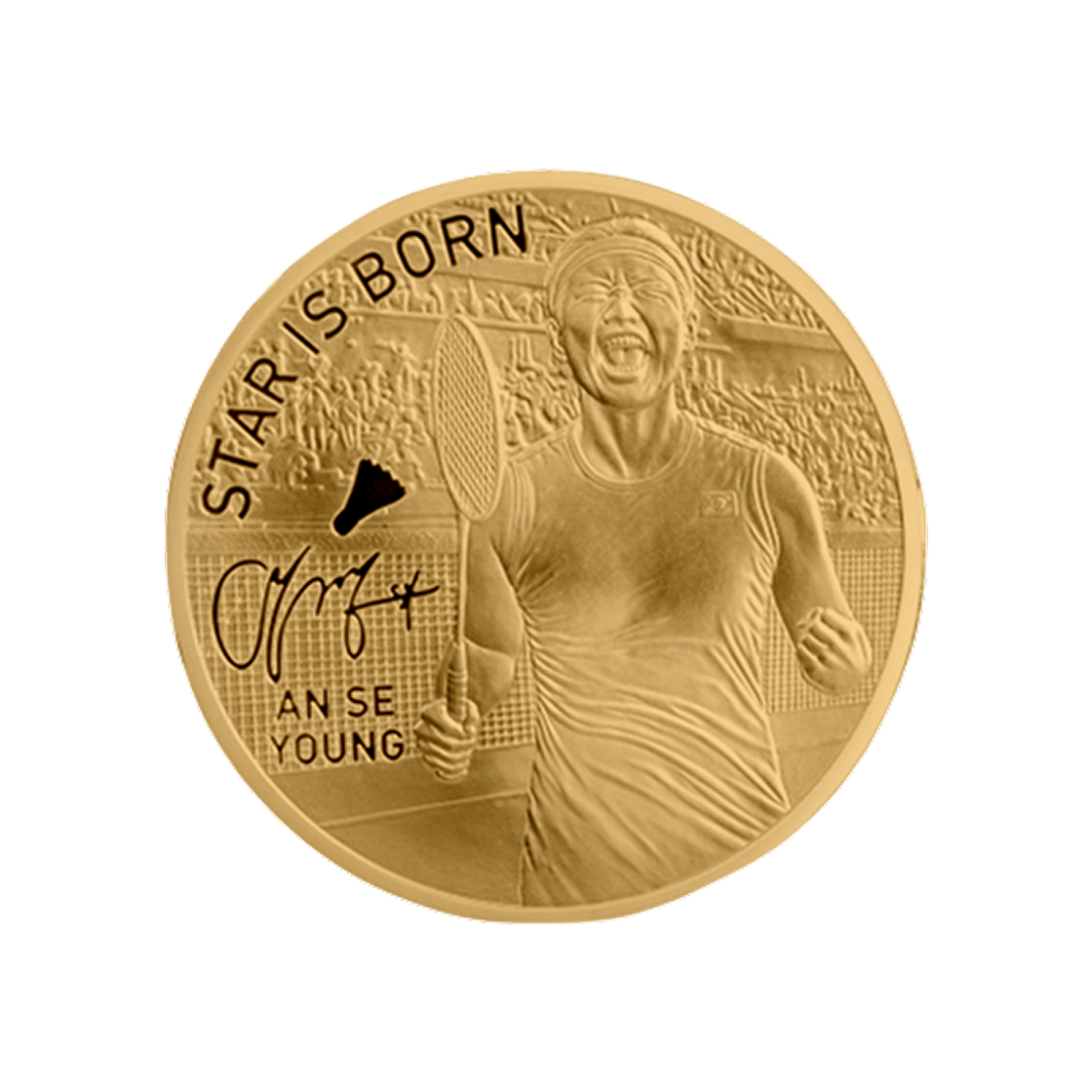 금 한국조폐공사 안세영 선수 기념 메달 금 15.55g(Gold KOMSCO An Se Young Commemorate Medal Gold 15.55g) - 1