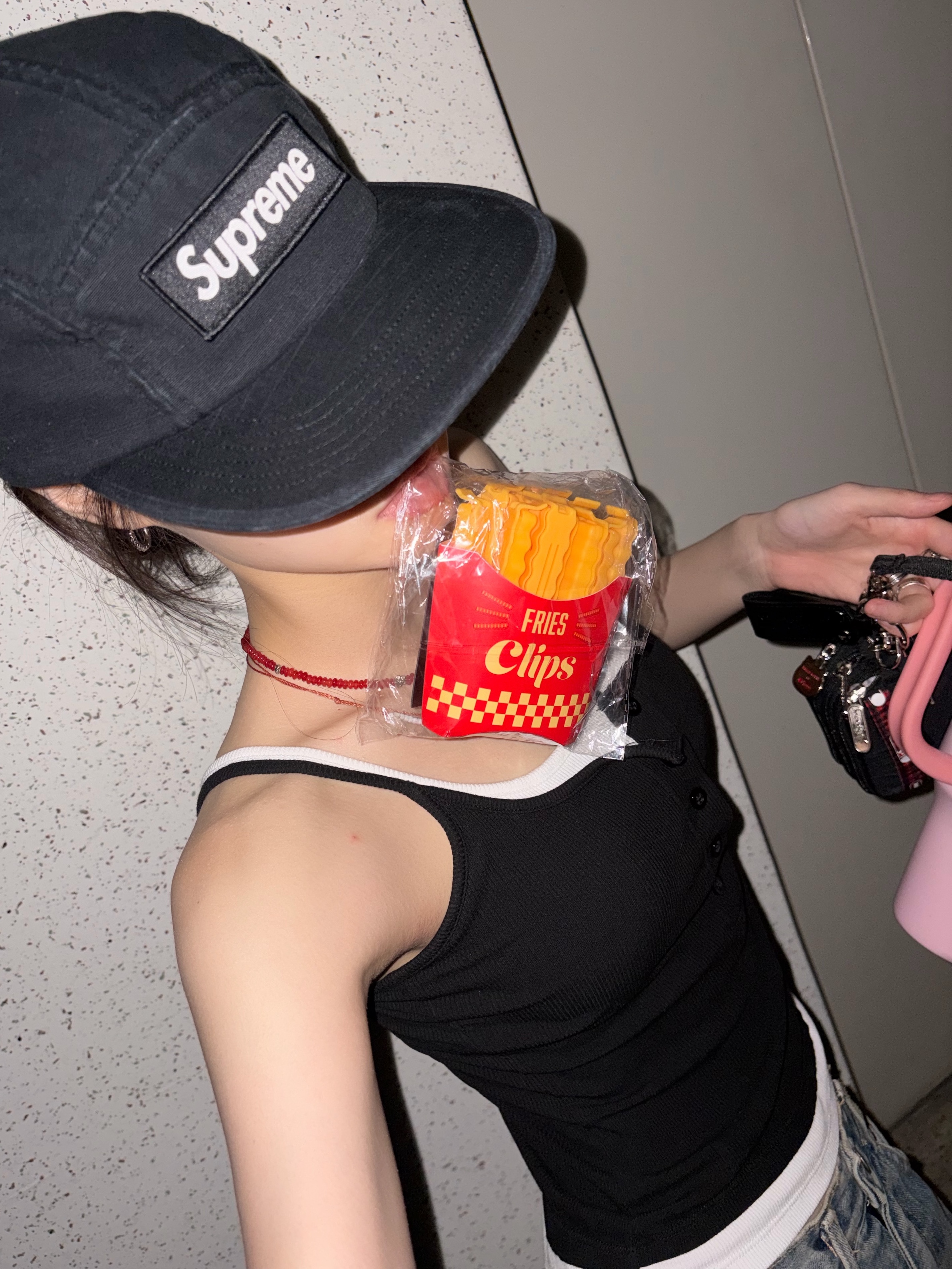 Supreme Military Camp Cap Black - 26SS 착용 스타일