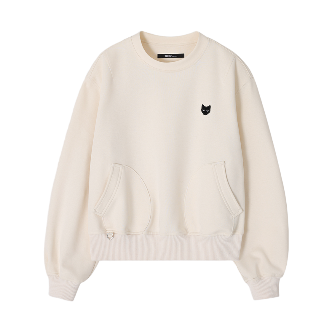 WI2TS823CR (W) SONGZIO ZZERO Panther Classic Crewneck Sweat Cream