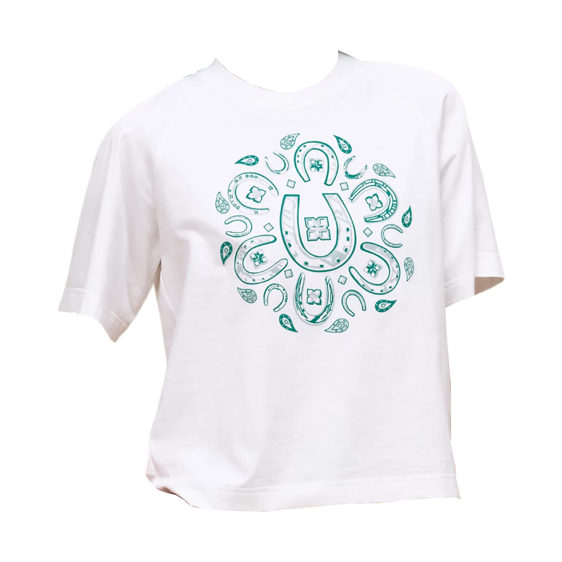 H6H4624DA90 (W) Hermes Maxi Printed T-Shirt Blanc