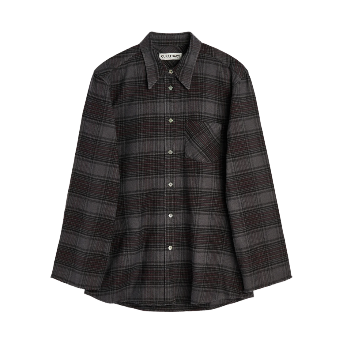 W4262DFN (W) Our Legacy Daisy Shirt Faded Nocturne Check Flannel