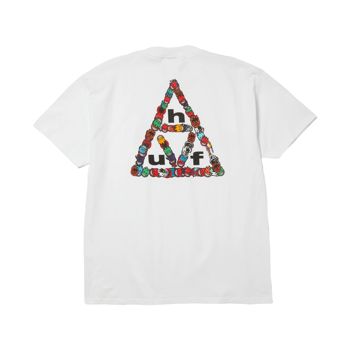 허프 x 스핏파이어 스티커 트리플 트라이앵글 티셔츠 화이트(HUF x Spitfire Sticker Triple Triangle T-Shirt White)