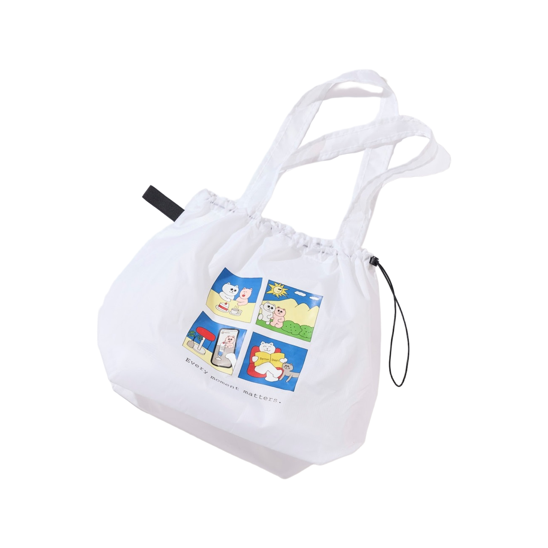 프릭스 스토어 x 베터데이즈 스튜디오 드로우스트링 립스탑 토트백 언 일러스트레이션(Freak's Store x Betterdays Studio Drawstring Ripstop Tote Bag An Illustration)