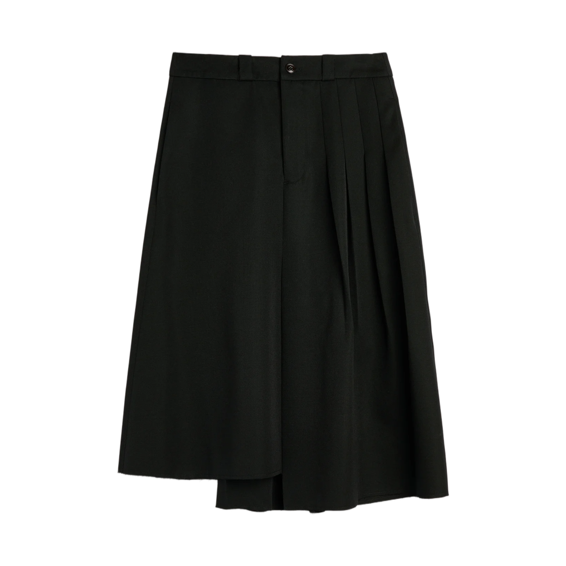W4264OCB (W) Our Legacy Origami Skirt Coarse Black Gabardine