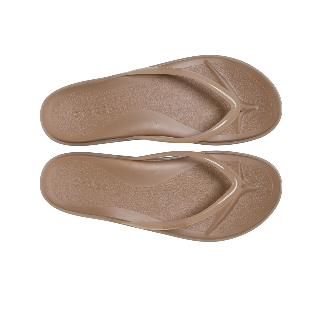 (W) 크록스 마이애미 젤리 라운드 토 플립 밀크 초콜릿 젤리((W) Crocs Miami Jelly Round Toe Flip Milk Chocolate Jelly) - 2