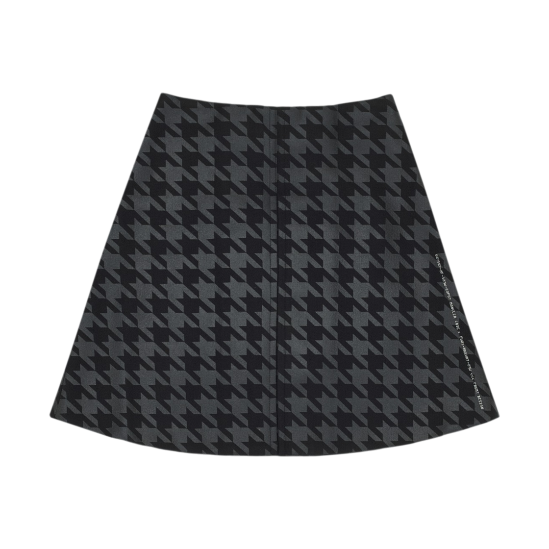 (W) 몽클레르 x 프라그먼트 하운드투스 미니 스커트 블랙 그레이 - 23FW((W) Moncler x Fragment Houndstooth Mini Skirt Black Grey - 23FW) - 2