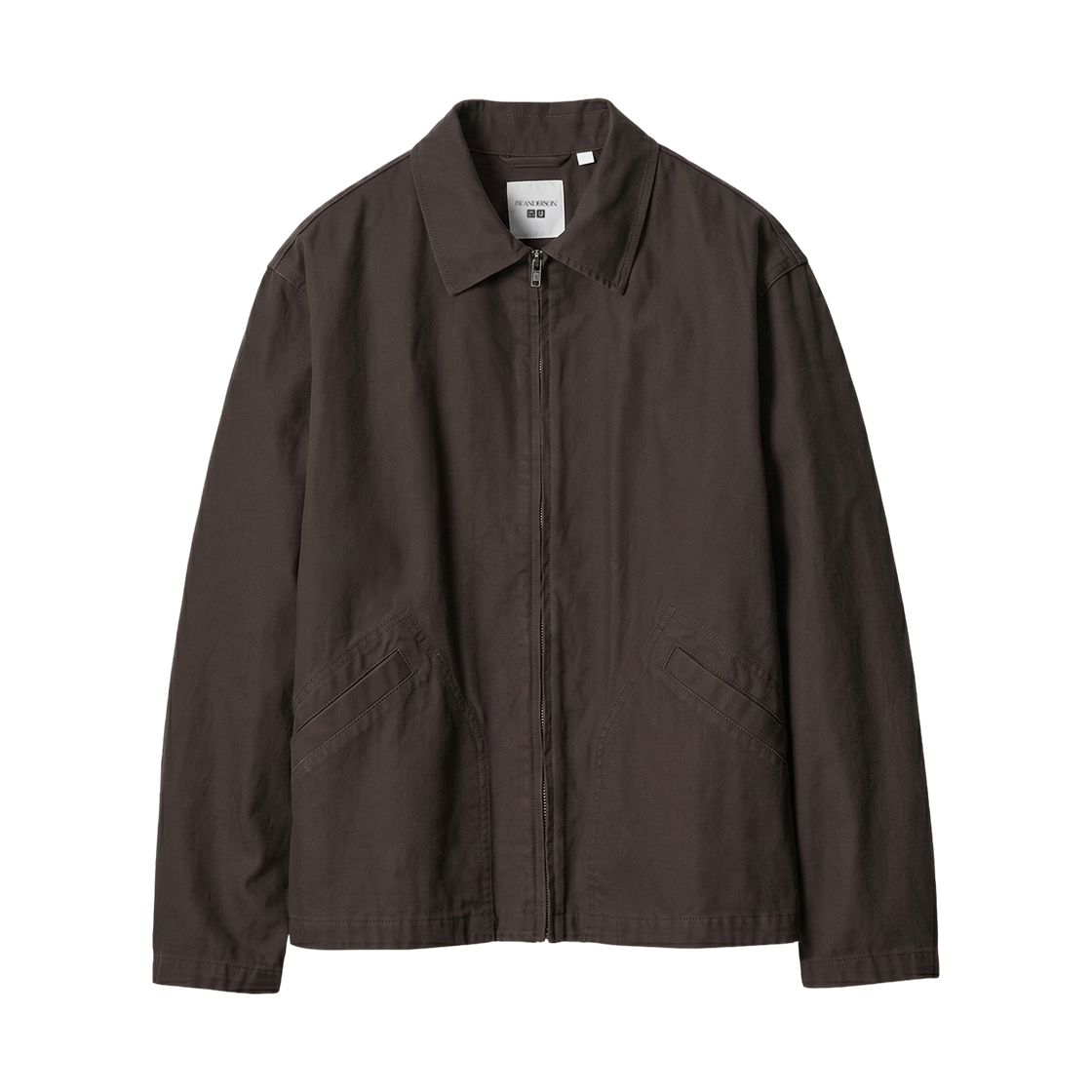 491096-39 Uniqlo x JW Anderson Zip Up Blouson Dark Brown
