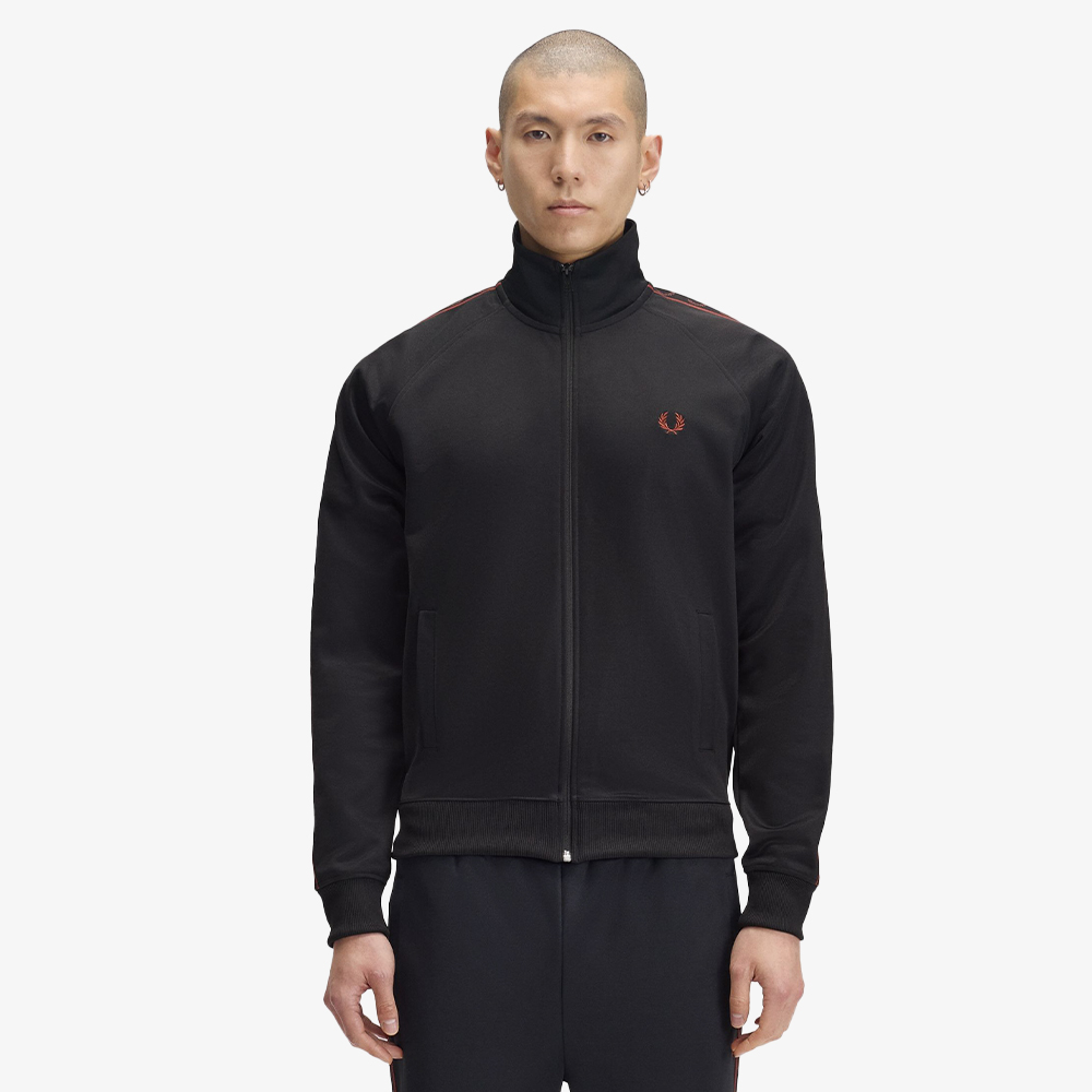[KREAM 단독] 프레드페리 컨트라스트 테잎 트랙 재킷 블랙([KREAM 단독] Fred Perry Contrast Taped Track Jacket Black) - 2