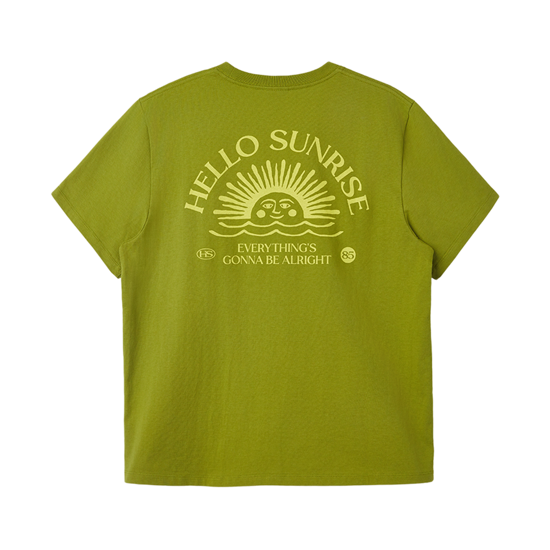 헬로선라이즈 에이치에스 오지 로고 티셔츠 올리브(Hello Sunrise HS OG Logo Tee_Olive) - 4
