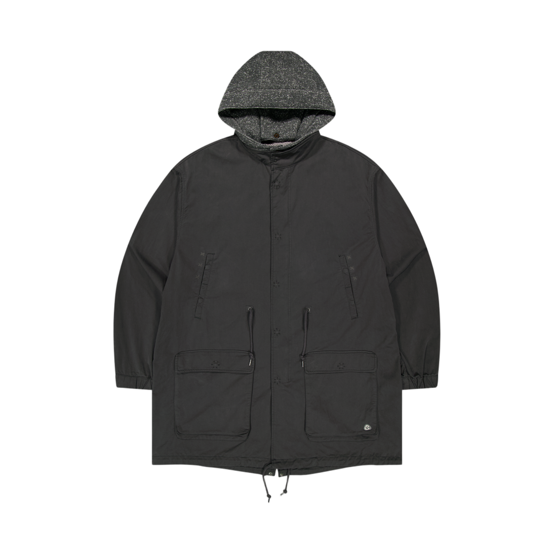 CY26FWOTJK102MH (W) Coyseio Washed Military Jacket Mud Charcoal