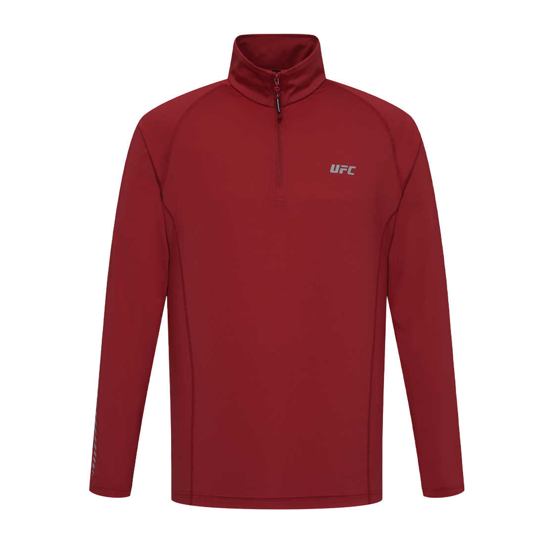 유에프씨 스포츠 스트라이커 레귤러핏 하프 집업 티셔츠 다크 레드 U4LSX3305DR(UFC SPORT Striker Regular Fit Half Zip-Up Dark Red)