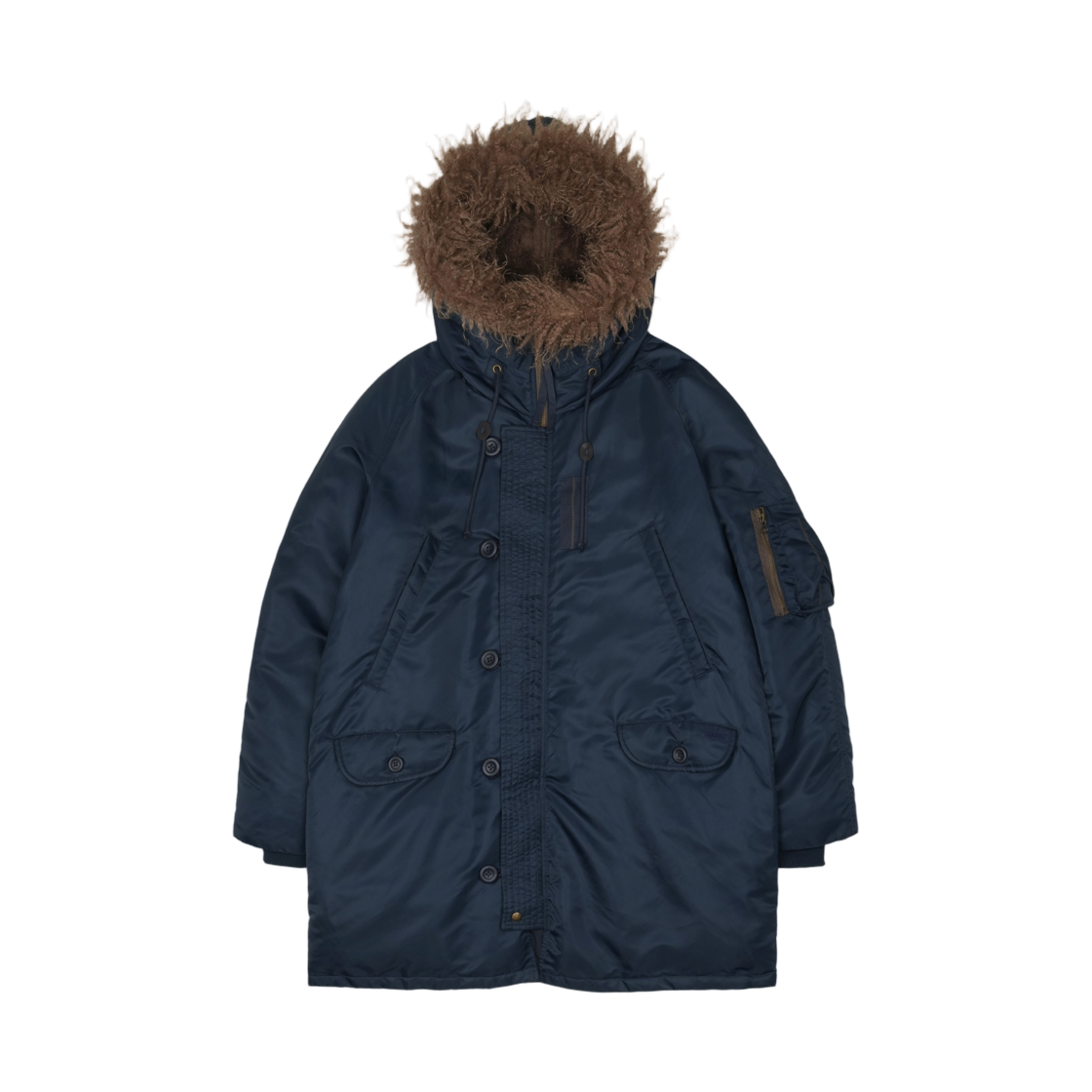 - (W) Coyseio Hooded Field Down Jacket Navy