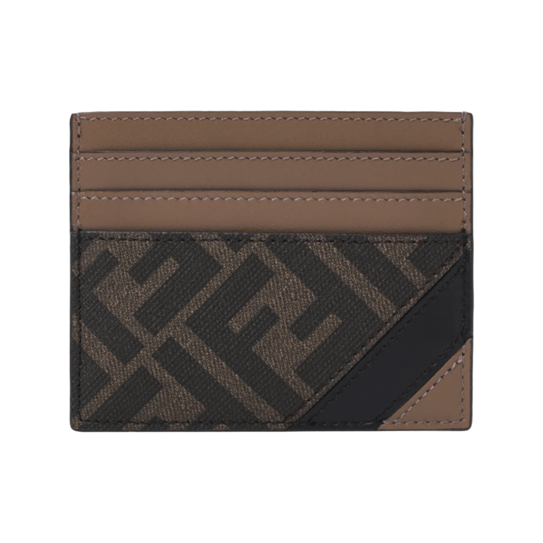 7M0164_AJF8_F1EGA_23S [25% 쿠폰] Fendi FF Motif Fabric Card Holder Brown