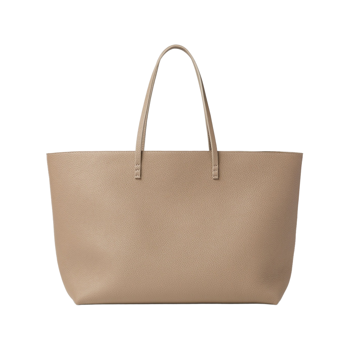 8BH444B1E7F1XR8 Fendi Medium Roll Cuoio Romano Leather Shopper Dove Grey