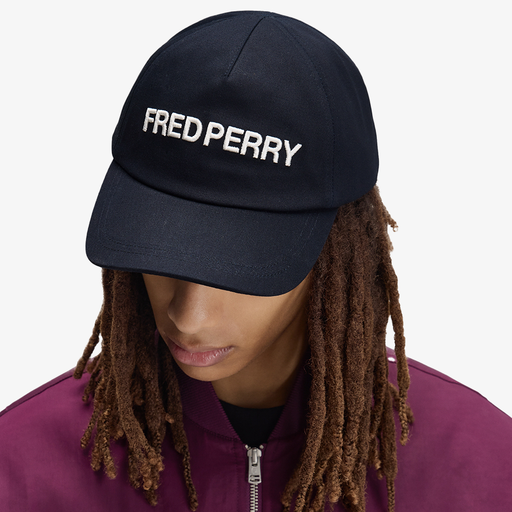 프레드페리 Hb 그래픽 트윌 캡 네이비 화이트(Fred Perry Hb Graphic Twill Cap Navy White) - 5