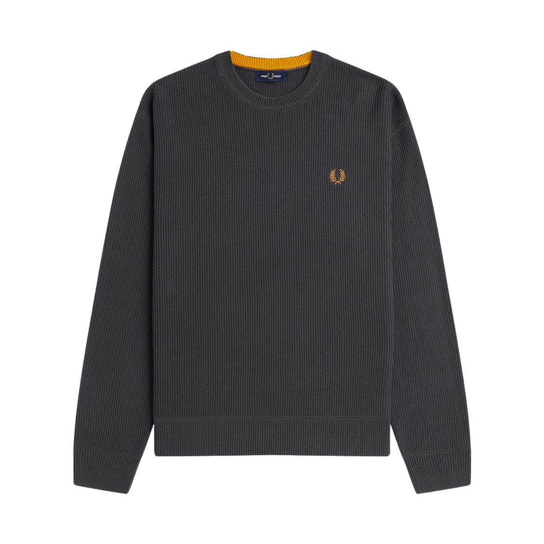 프레드페리 텍스쳐드 니트 앵커그레이(Fred Perry Textured Knit Anchor Grey)