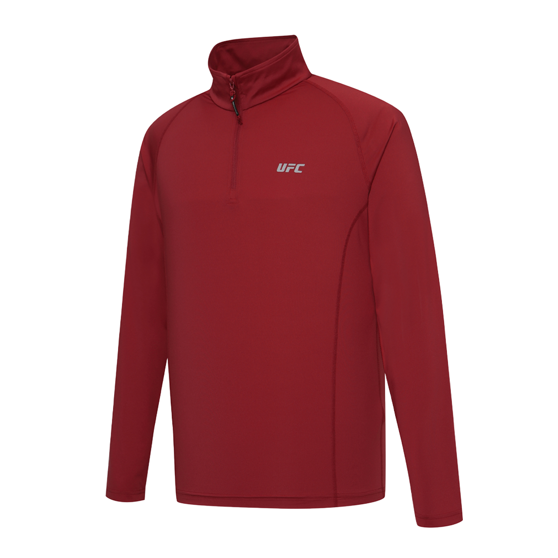 유에프씨 스포츠 스트라이커 레귤러핏 하프 집업 티셔츠 다크 레드 U4LSX3305DR(UFC SPORT Striker Regular Fit Half Zip-Up Dark Red) - 2