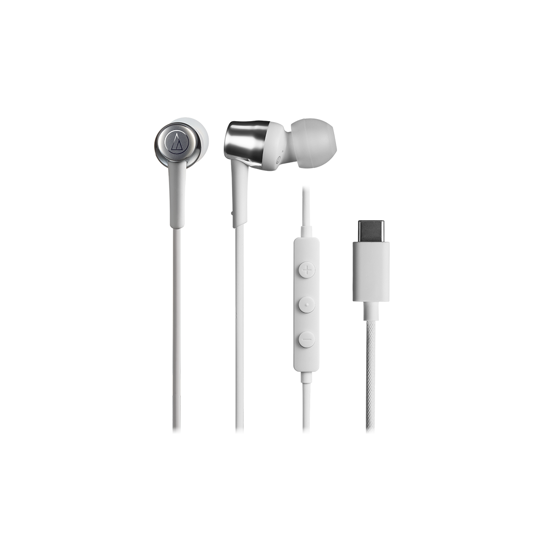 오디오테크니카 ATH-CKD30C USB Type-C 인이어 이어폰 화이트(Audio-Technica ATH-CKD30C USB Type-C In-Ear Headphones White)