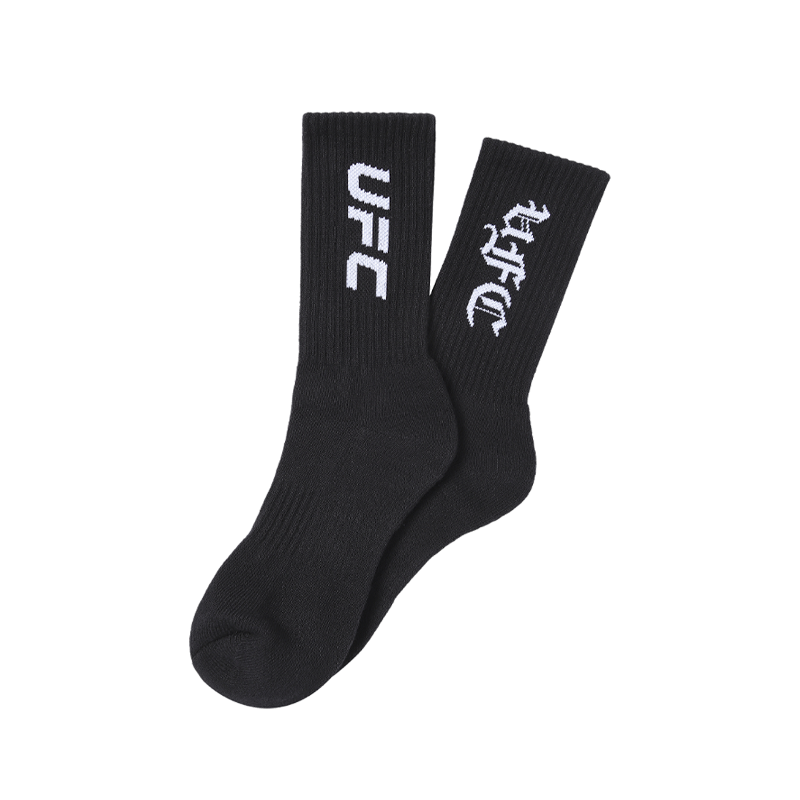유에프씨 스포츠 고딕 크루 삭스 블랙 U2SCX3301BK(UFC SPORT Gothic Crew Socks Black)