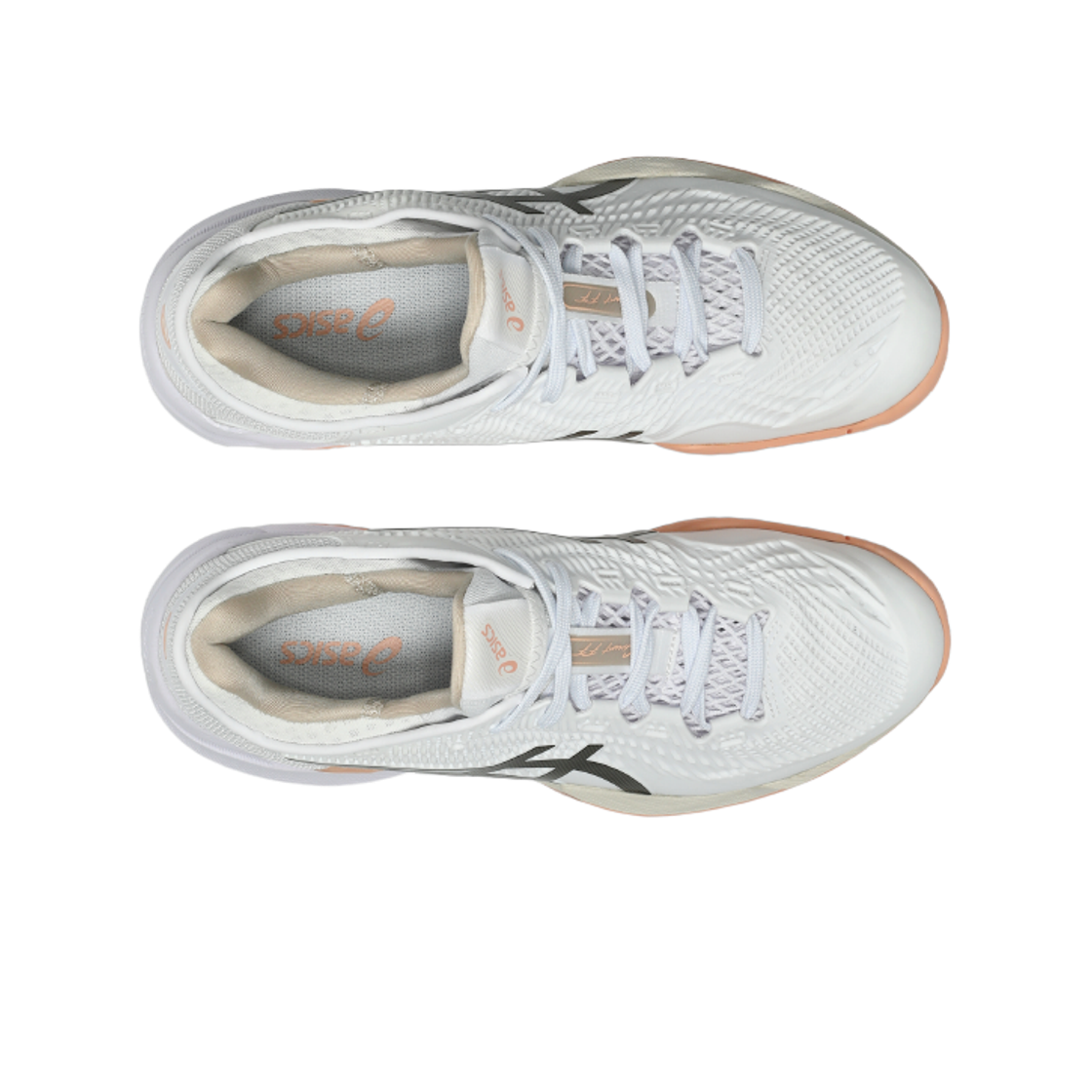 (W) 아식스 코트 FF 3 화이트 블랙 커피((W) Asics Court FF 3 White Black Coffee) - 2