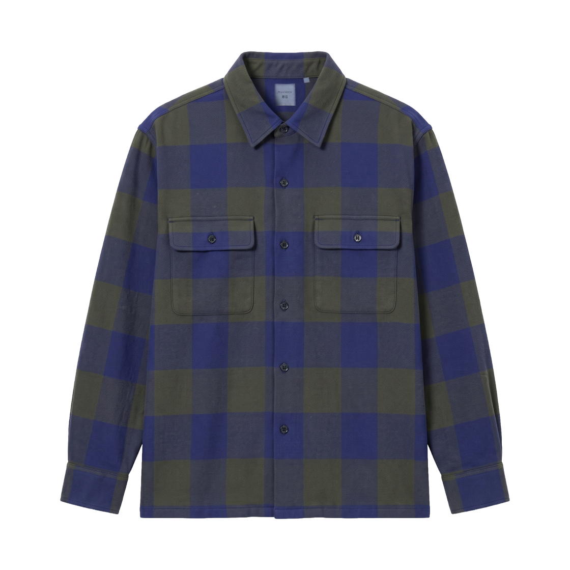 488795-58 Uniqlo x JW Anderson Flannel Shirt C Dark Green