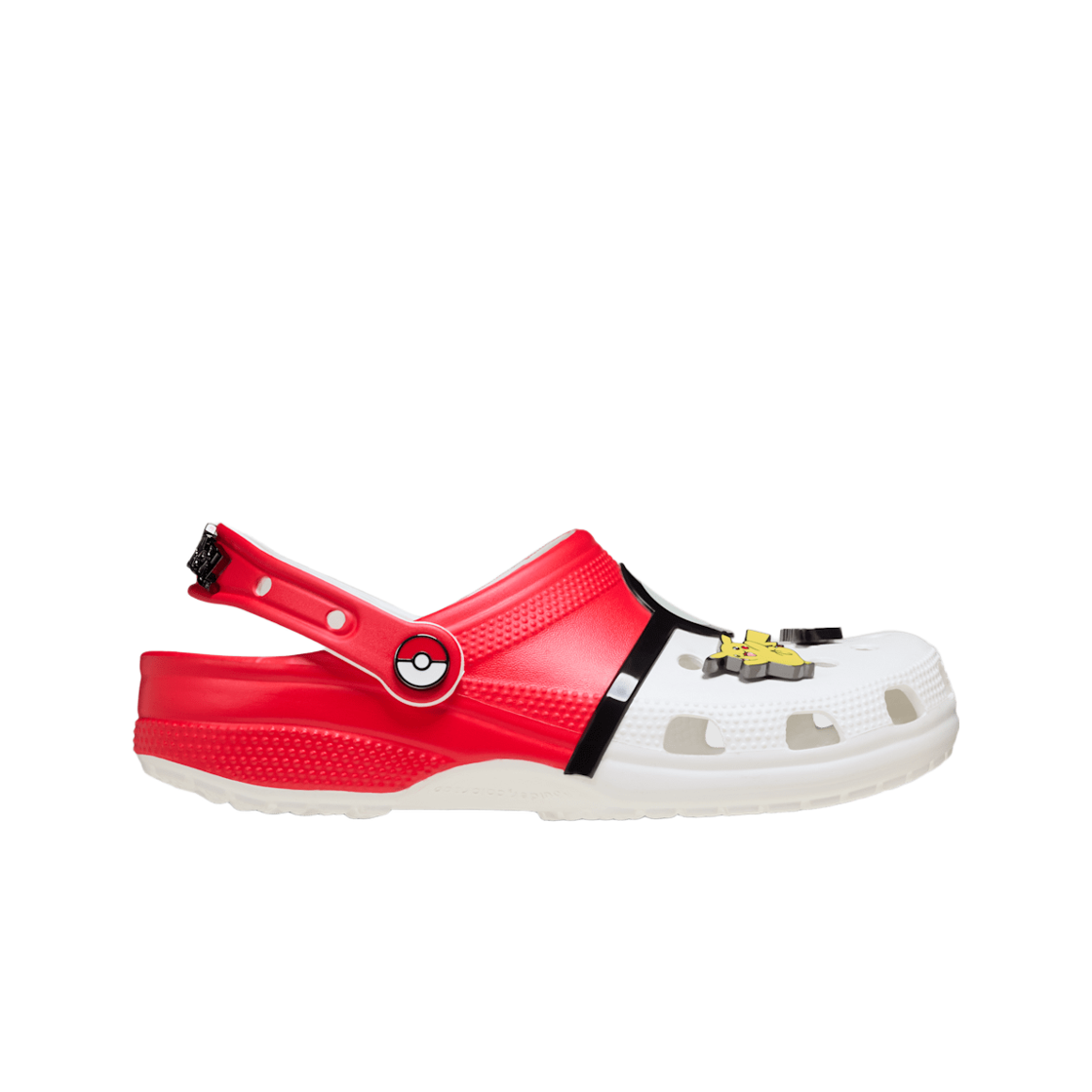 212064-90H Crocs x Pokemon Poke Ball Classic Clog White Red