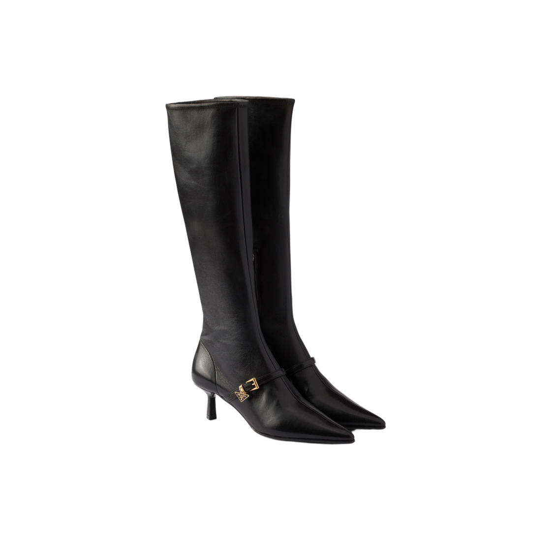 (W) 프라다 스트레치 나파 레더 부츠 블랙((W) Prada Stretch Nappa Leather Boots Black) - 2