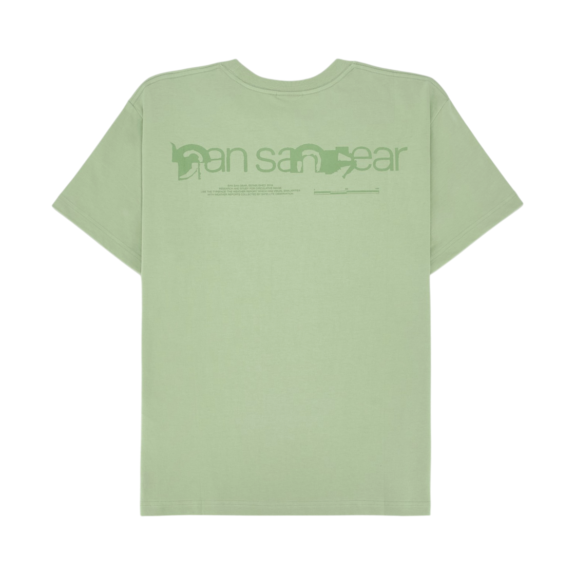 산산기어 로고 티셔츠 라이트 그린 - 25SS(Sansan Gear Logo T-Shirt Light Green - 25SS) - 2