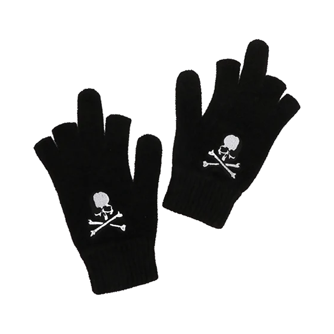 KM6DGV1MN05BK Mastermind Open Fingered Gloves Black - 26FW