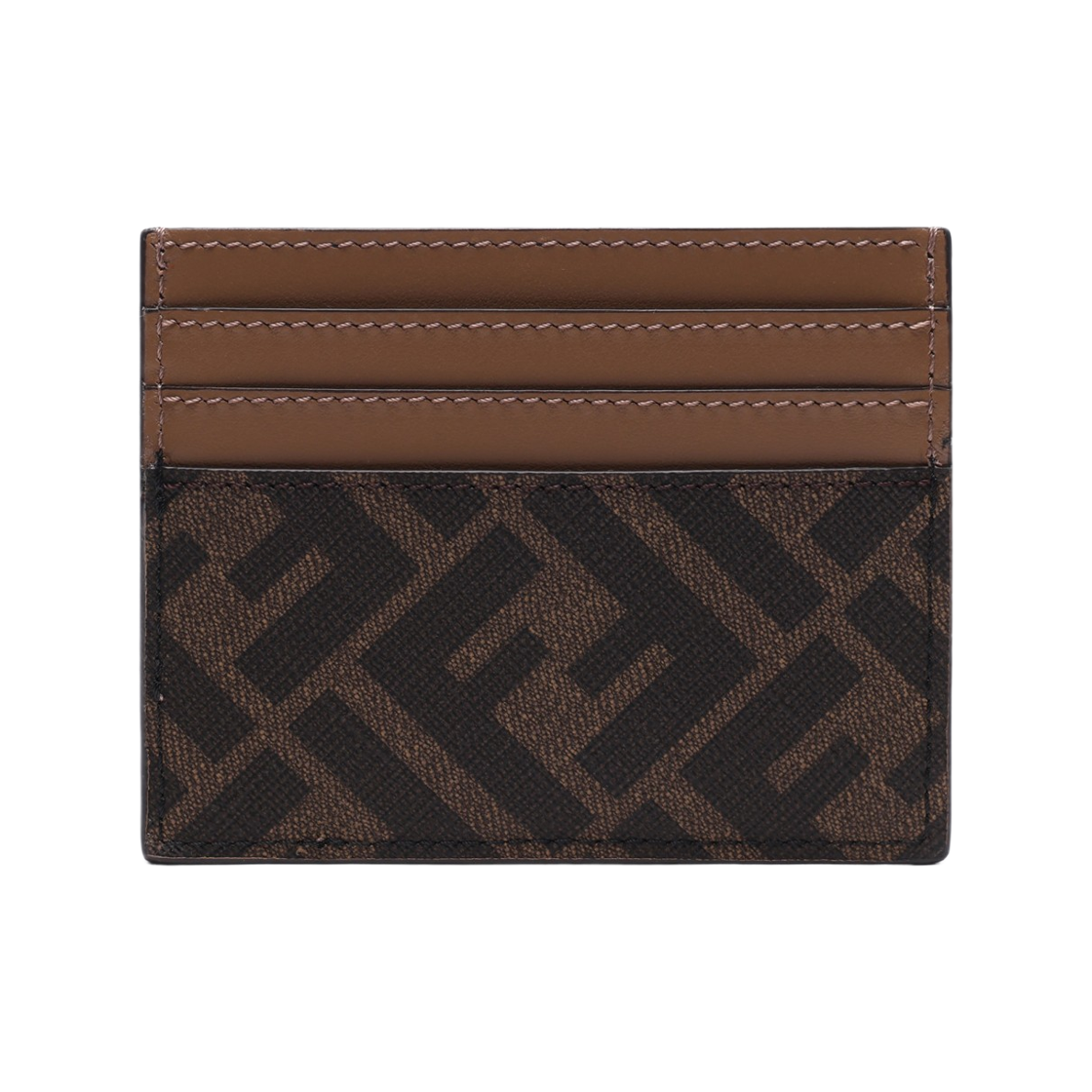 7M0164 AJF8 F1EGA 23F [25% 쿠폰] Fendi FF Motif Fabric Card Holder Brown