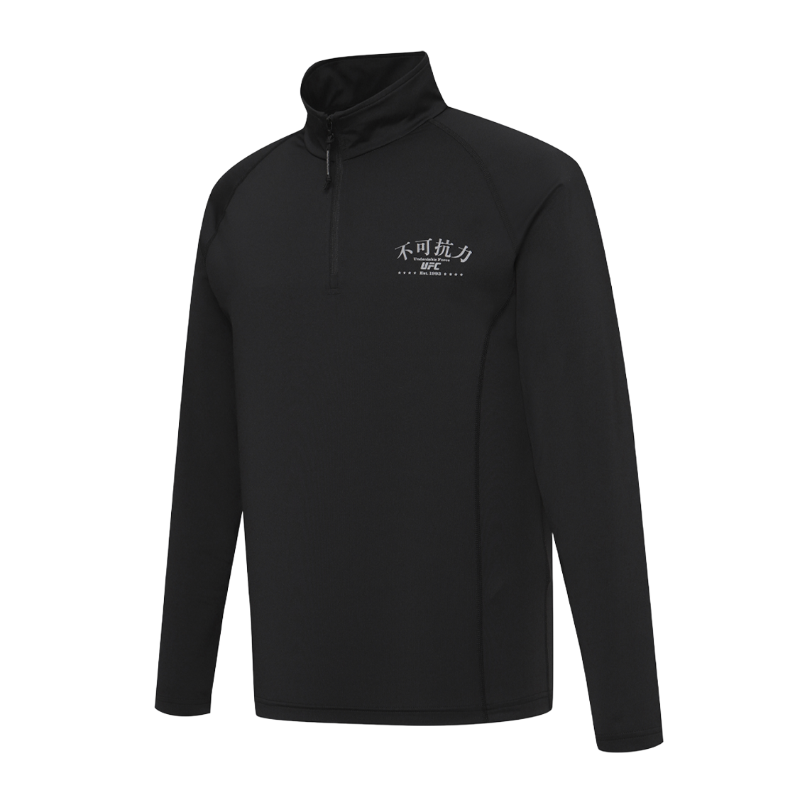 유에프씨 스포츠 불가항력 레귤러핏 하프 집업 티셔츠 블랙 U4LSX3104BK(UFC SPORT Undeniable Force Regular Fit Half Zip-Up Black) - 2