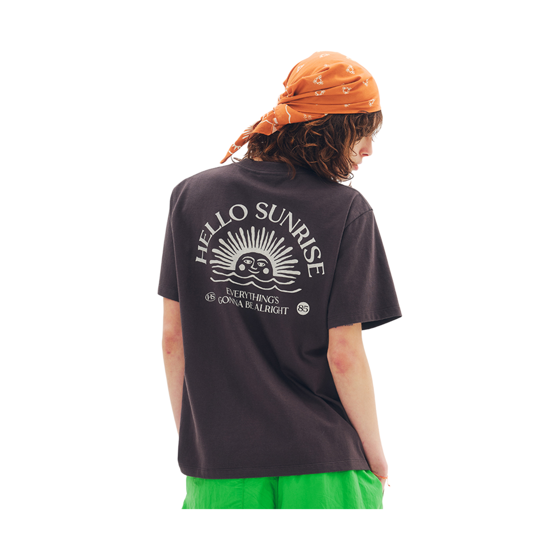 헬로선라이즈 에이치에스 오지 로고 티셔츠 차콜(Hello Sunrise HS OG Logo Tee_Charcoal) - 2