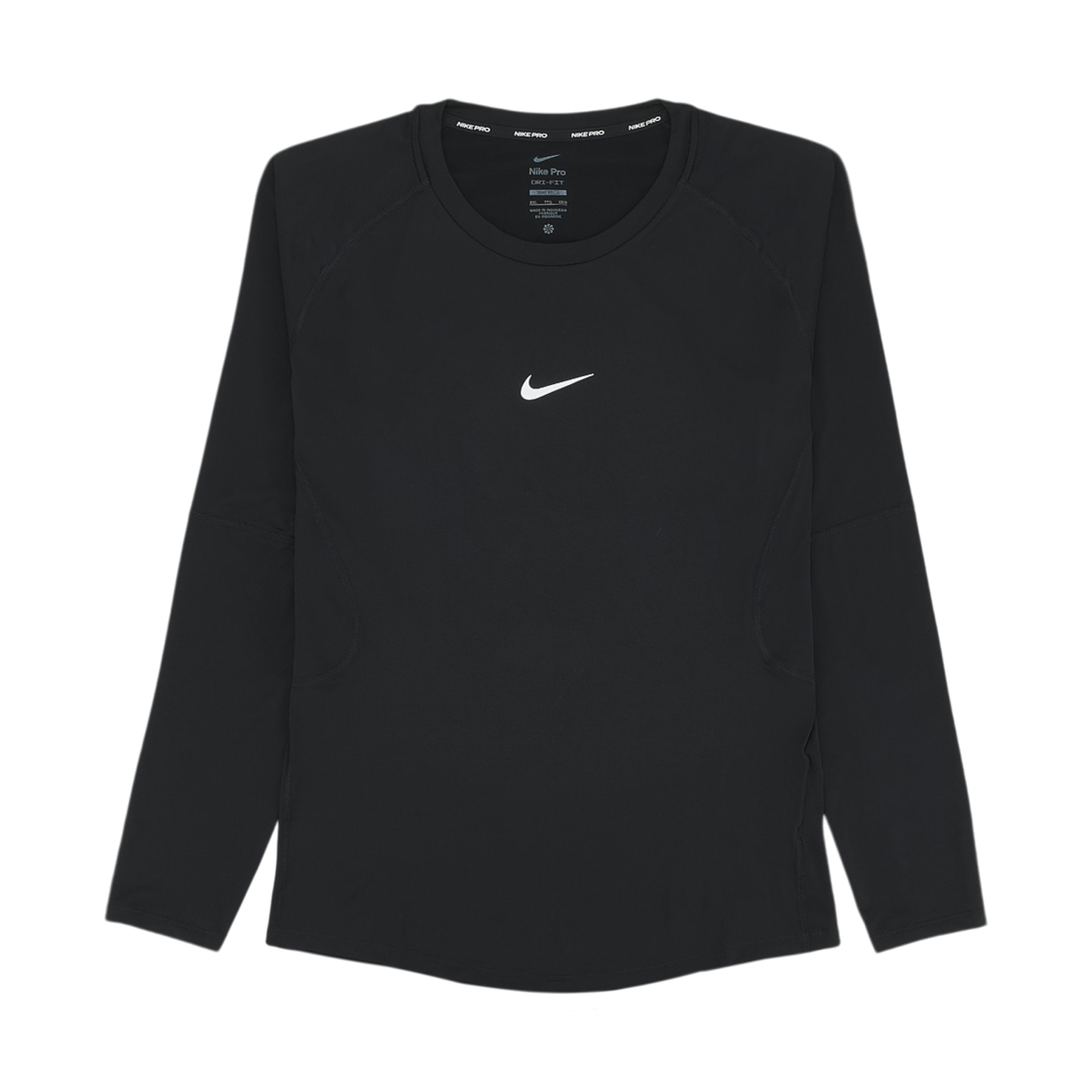 나이키 프로 드라이핏 타이트 롱슬리브 피트니스 탑 블랙 - 아시아(Nike Pro Dri-Fit Tight Long Sleeve Fitness Top Black - Asia)