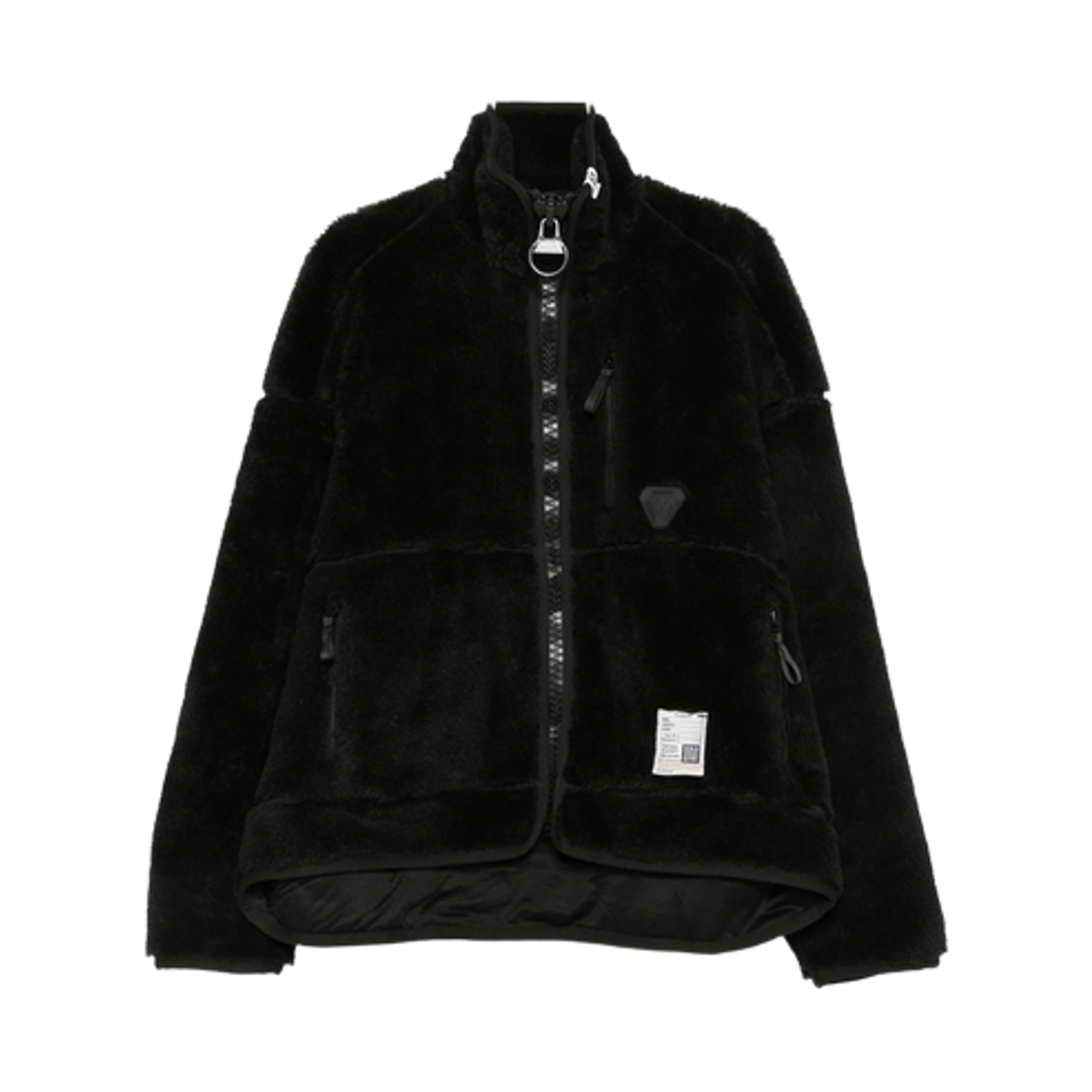 메종 미하라 야스히로 와이드 백 보아 플러시 블루종 블랙(Maison Mihara Yasuhiro Wide Back Boa Plush Blouson Black)