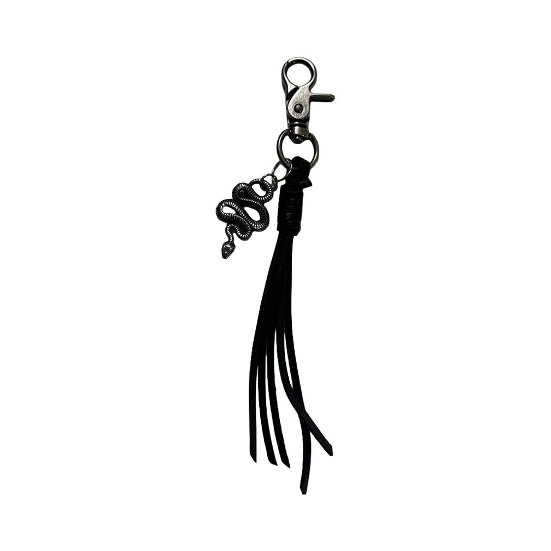 에이엑스커넥션 스네이크 레더 테슬 키링(AX CONNECTION Snake Leather Tassel Keyring) - 1