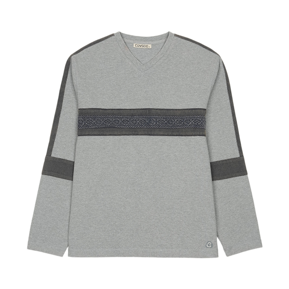 - (W) Coyseio Lace Pk Long Sleeve Melange Grey