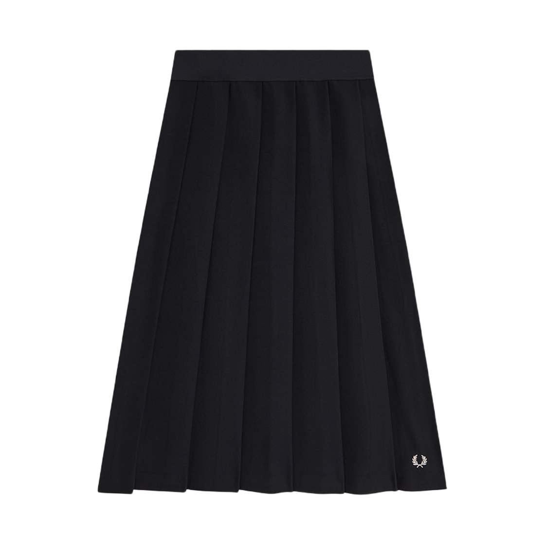 프레드페리 우먼즈 플리츠 미디 스커트 블랙(Fred Perry Womens Pleated Midi Skirt Black)