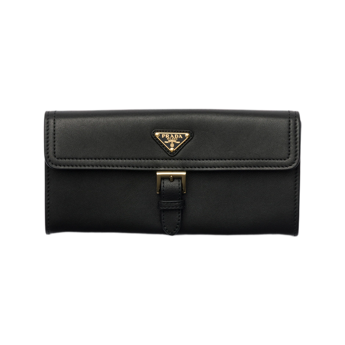1MH059-2G6Y-F0002 Prada Large Nappa Leather Wallet Black