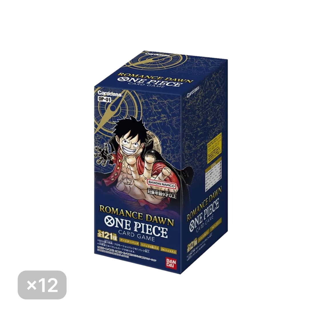 원피스 TCG OP-01 부스터 팩 로맨스 던 12 박스 (총 288팩/일어판)(One Piece TCG OP-01 Booster Pack Romance Dawn 12 Boxes (Total Pack of 288/Japanese Ver.)) - 1